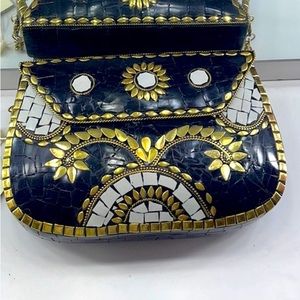 Antik Craft Mosaic clutch purse